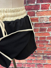 Load image into Gallery viewer, Black & Cream Sporty Chic Skort Set