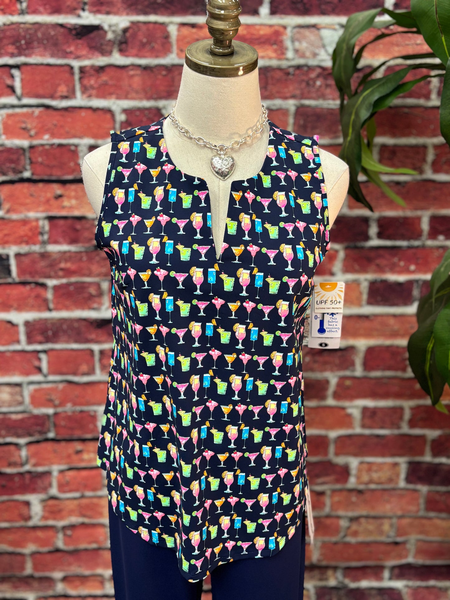 Sleeveless Key Hole Top