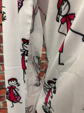 Load image into Gallery viewer, Black & White Modern Print UPF 50 Zip Top
