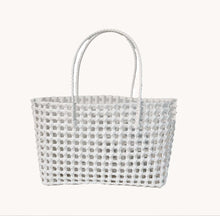 Load image into Gallery viewer, Elysa See Through Hand Woven Eco Plastic Tote Bag