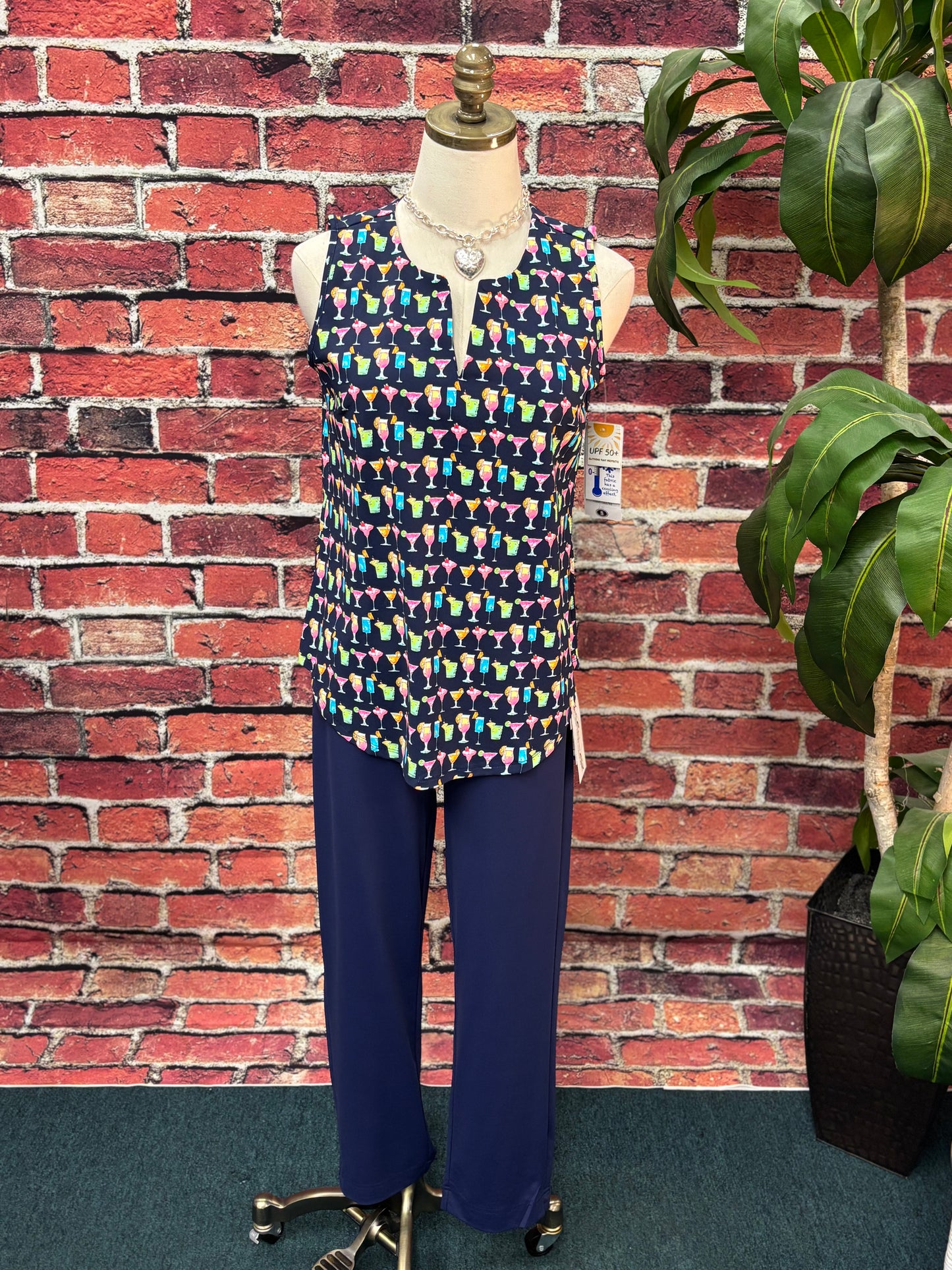 Sleeveless Key Hole Top
