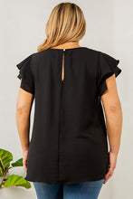 Load image into Gallery viewer, Pop Ruffle Sleeve Top