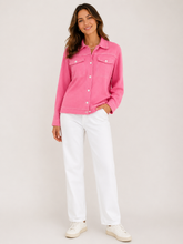 Load image into Gallery viewer, Contrast Stitch Knit Button-Up Cardigan