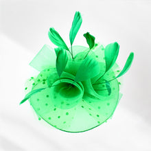 Load image into Gallery viewer, Mesh Feather Fascinator Headband *FINAL SALE*