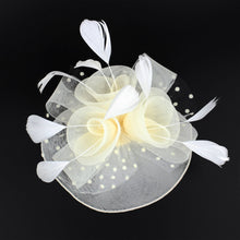 Load image into Gallery viewer, Mesh Feather Fascinator Headband *FINAL SALE*