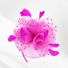 Load image into Gallery viewer, Mesh Feather Fascinator Headband *FINAL SALE*
