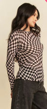 Load image into Gallery viewer, Checkered Burnout Top