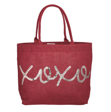 Load image into Gallery viewer, Holiday Jute Tote