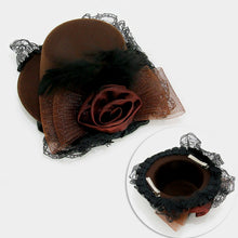 Load image into Gallery viewer, Petite Flower Mesh Bow Hat Fascinator *FINAL SALE*
