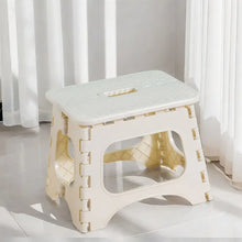 Load image into Gallery viewer, Beige Foldable Step Stool