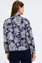 Load image into Gallery viewer, Marina Woodblock Floral Long Sleeve Shirt