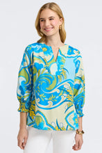 Load image into Gallery viewer, Alicia Tropical Jacobean 3/4 Sleeve Popover Shirt