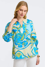 Load image into Gallery viewer, Alicia Tropical Jacobean 3/4 Sleeve Popover Shirt
