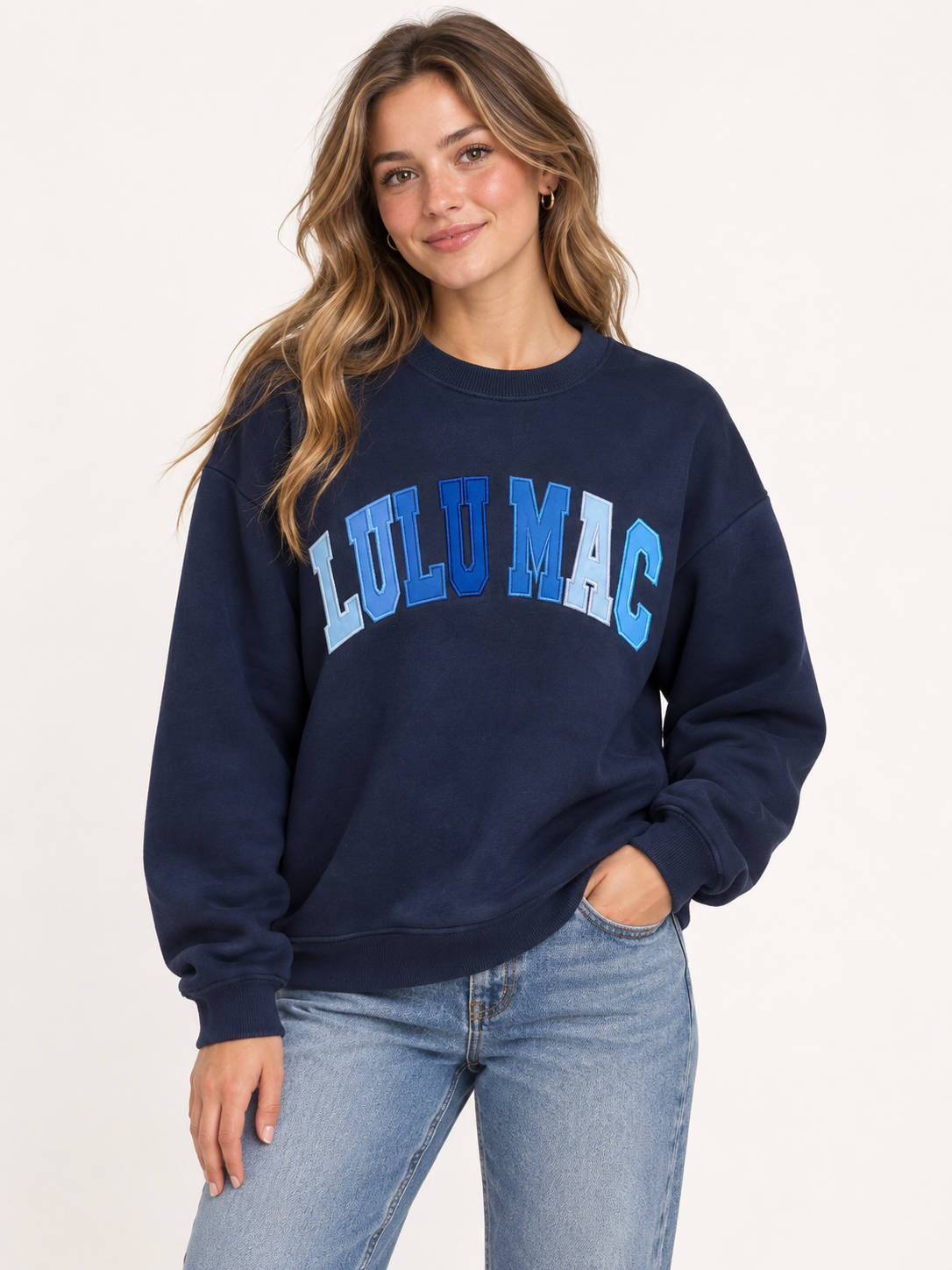 Lulu Mac Long Sleeve Crew Neck Sweatshirt