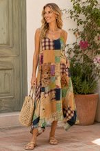 Load image into Gallery viewer, Sunset Story Patchwork Dress