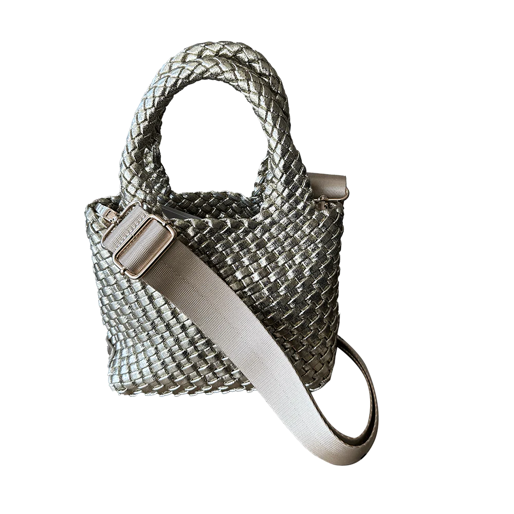 Leah Mini Woven Handbag