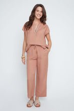 Load image into Gallery viewer, Blush Breeze Linen Cropped Pants