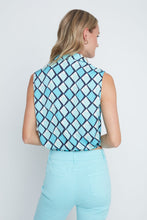 Load image into Gallery viewer, Coastal Breeze Tie-Front Blouse