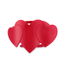 Load image into Gallery viewer, Flat Hair Clip | Medium | Red Heart to Heart