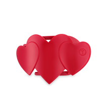 Load image into Gallery viewer, Flat Hair Clip | Small | Red Heart to Heart