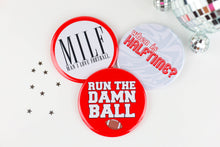 Load image into Gallery viewer, Red Game Day Buttons | Game Day Pins