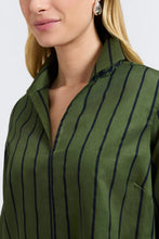 Load image into Gallery viewer, Agnes Stripe & Houndstooth Long Sleeve Popover Shirt