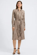 Load image into Gallery viewer, Fiona Chain Stripe Long Sleeve Sleeve Dress