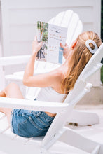 Load image into Gallery viewer, Round Flat Hair Clip | Small | Coconut White *FINAL SALE*