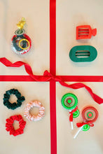 Load image into Gallery viewer, Square Flat Hair Clip | Small | Rudolph Red