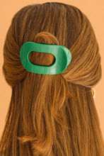 Load image into Gallery viewer, Round Flat Hair Clip | Small | Shamrock Shimmer