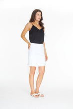 Load image into Gallery viewer, Jean Fringe Hem Skort