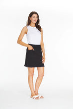 Load image into Gallery viewer, Jean Fringe Hem Skort