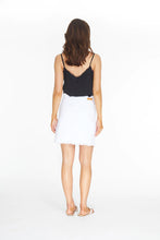 Load image into Gallery viewer, Jean Fringe Hem Skort