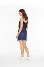 Load image into Gallery viewer, Jean Fringe Hem Skort