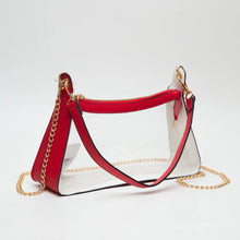 Load image into Gallery viewer, Marilyn Clear Satchel Bag with Chain Strap