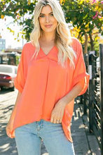 Load image into Gallery viewer, V-Neck High-Low Top