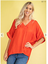 Load image into Gallery viewer, V-Neck High-Low Top