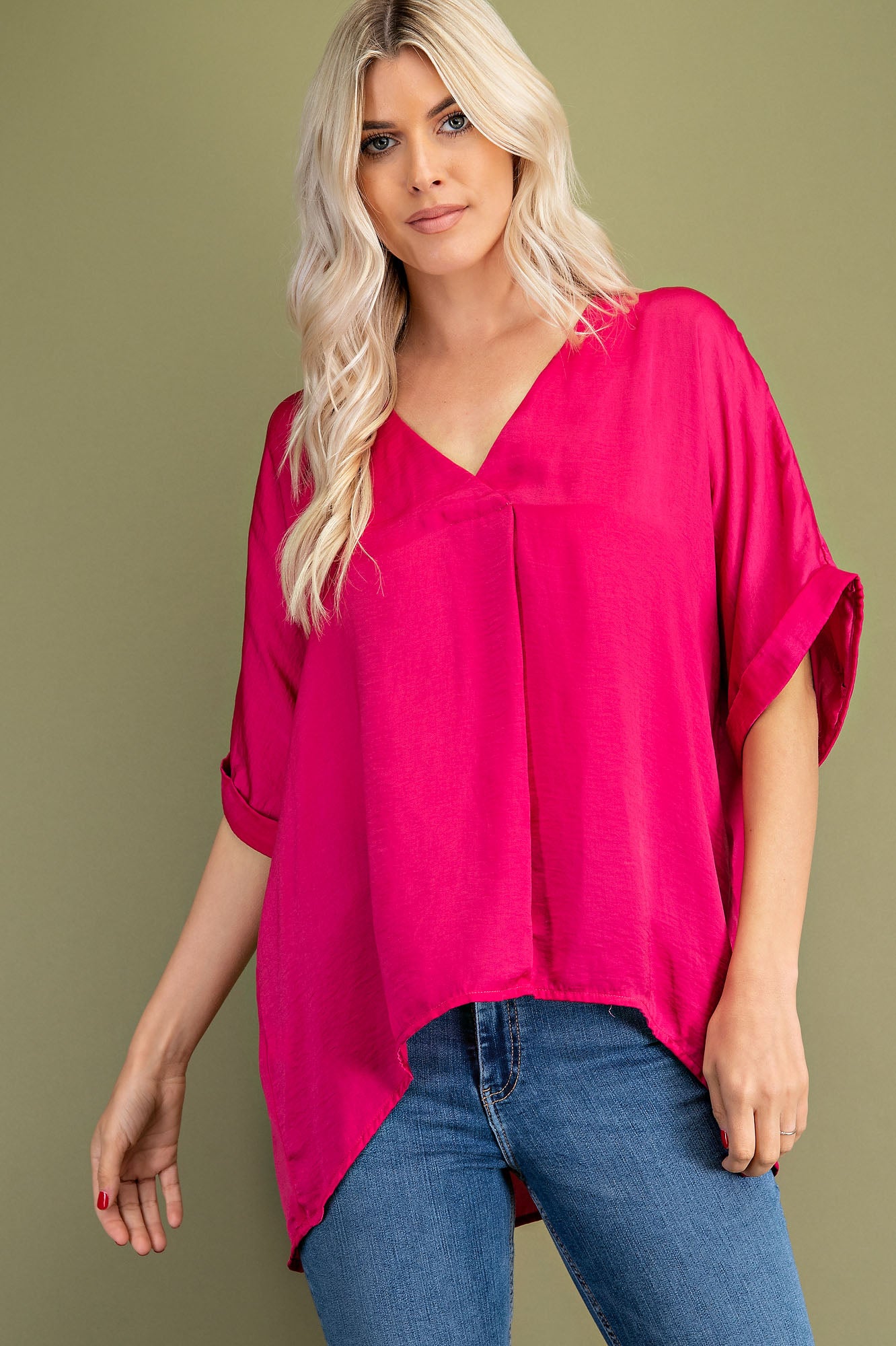 V-Neck High-Low Top *FINAL SALE*