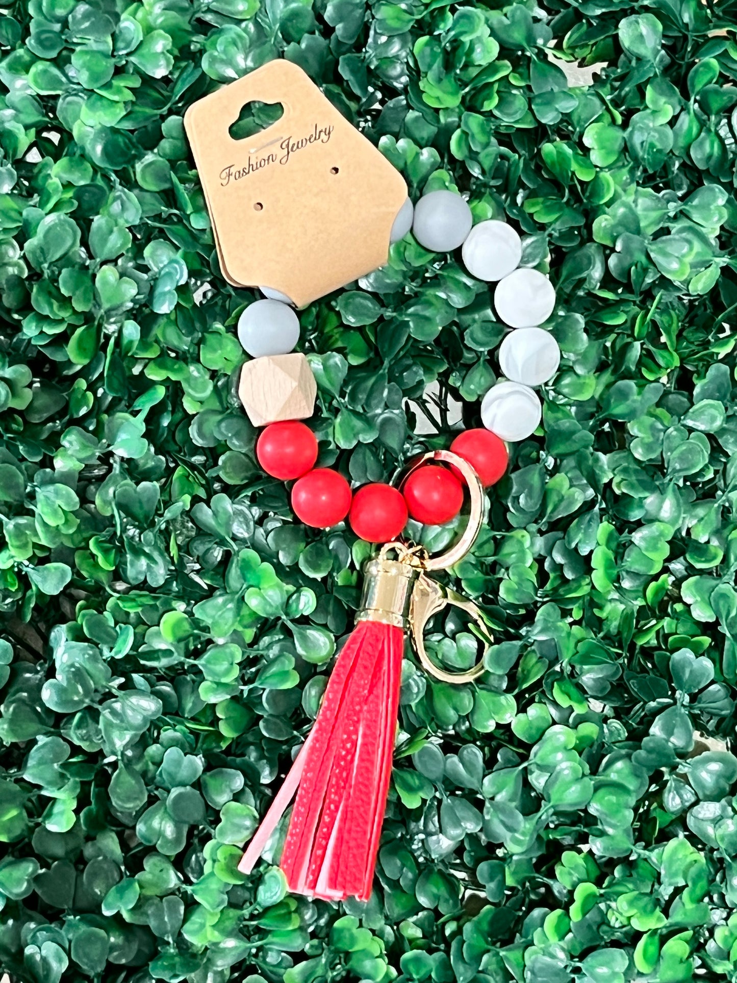 Silicone Beaded Key Rings