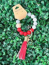 Load image into Gallery viewer, Silicone Beaded Key Rings