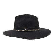 Load image into Gallery viewer, Panama Rhinestone Thread Detail Hat *FINAL SALE*