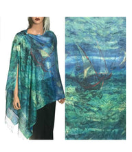 Load image into Gallery viewer, Button Shawl Cotton Feel