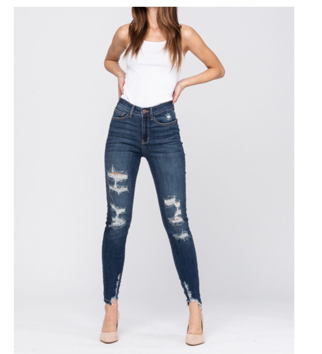Judy Blue High Rise Cropped Skinny *FINAL SALE *