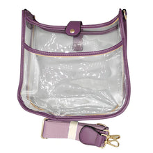 Load image into Gallery viewer, Game Day Clear Crossbody Handbag