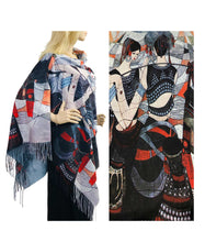 Load image into Gallery viewer, Suede Cloth Scarf/Shawl W/ Buttons