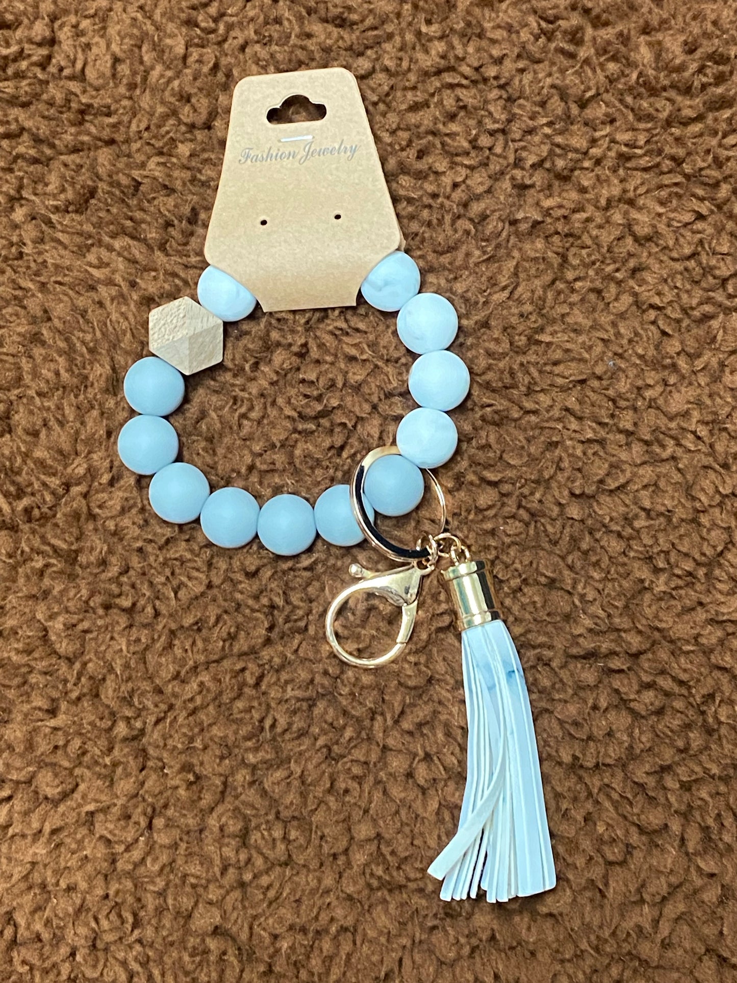 Rubber bead key chain