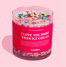 Load image into Gallery viewer, I Love You More Than Ice Cream Candle
