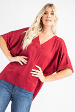 Load image into Gallery viewer, V-Neck High-Low Top