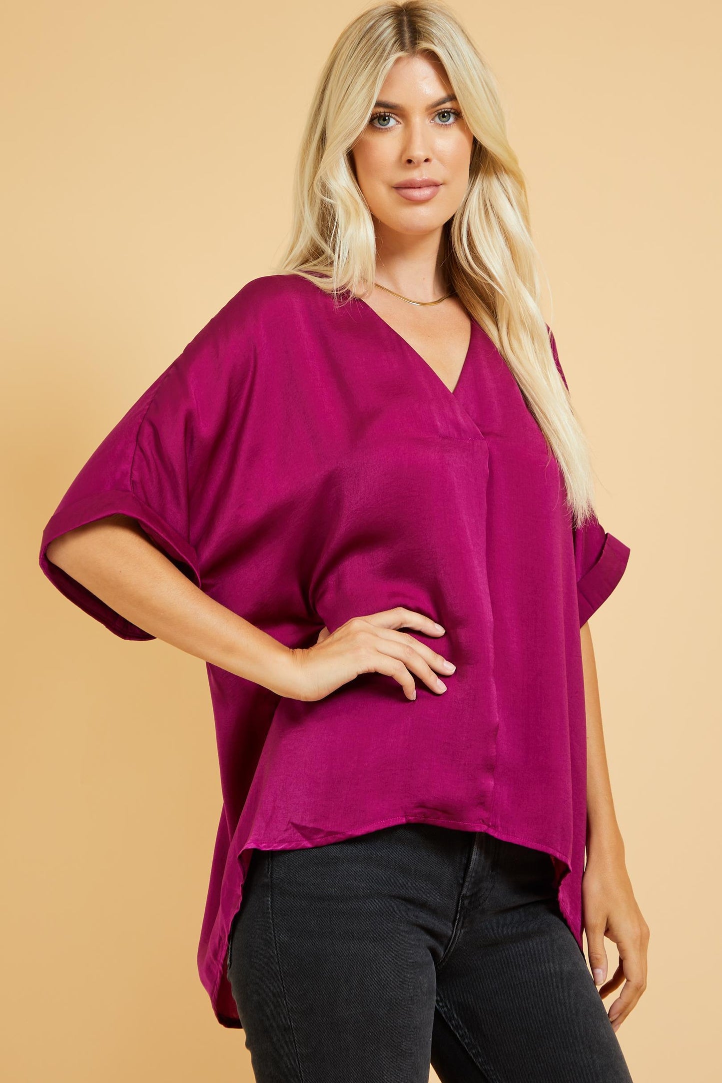 V-Neck High-Low Top *FINAL SALE*