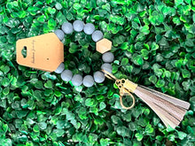 Load image into Gallery viewer, Silicone Beaded Key Rings